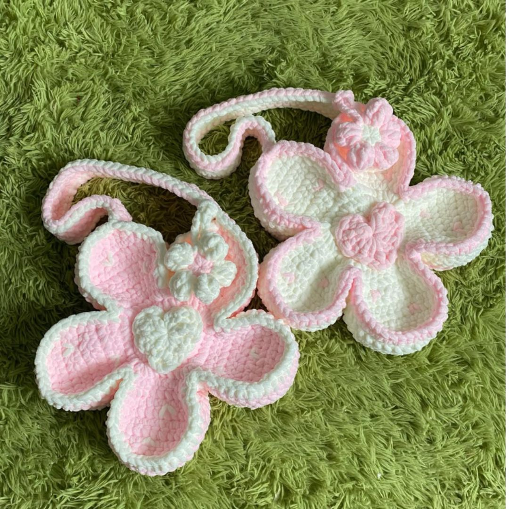 flower bag crochet pattern