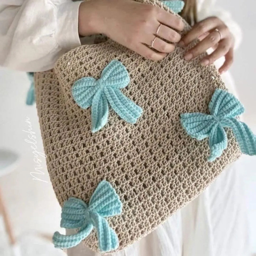 sweet bow mesh bag pattern