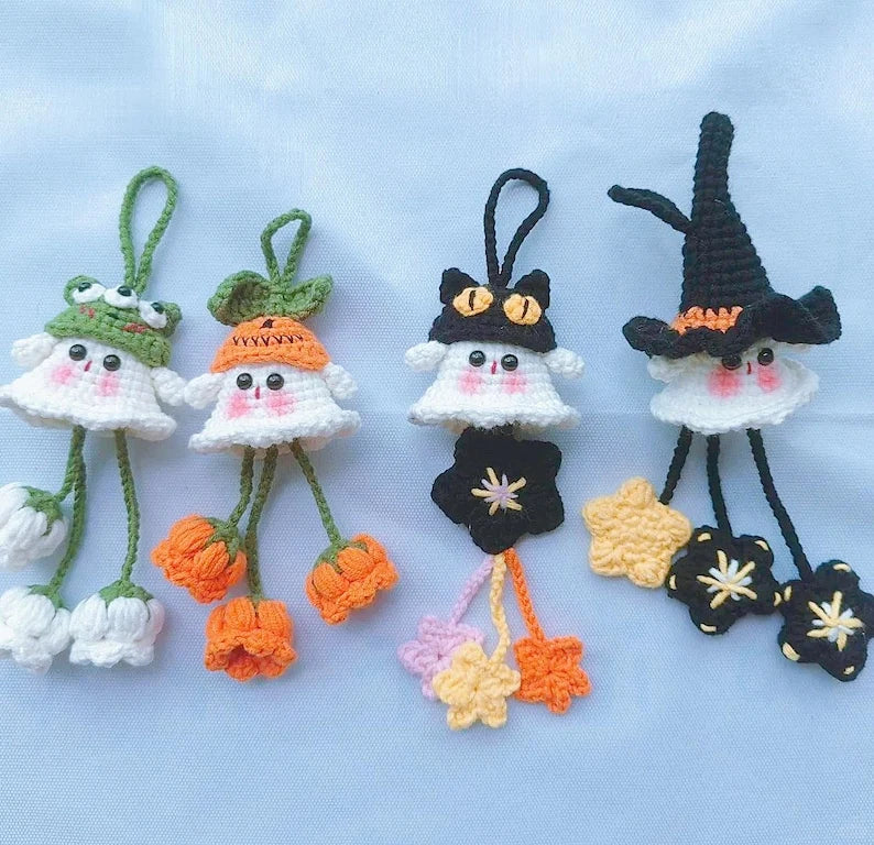 6in1 car ghost hanger crochet pattern