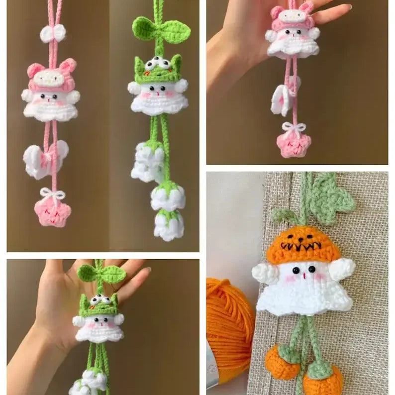 6in1 car ghost hanger crochet pattern