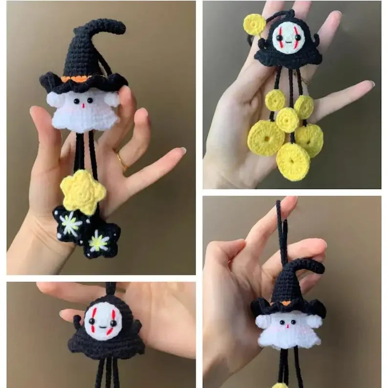 6in1 car ghost hanger crochet pattern