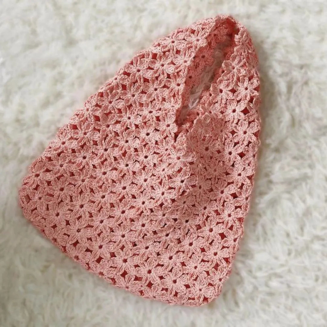 raffia flower bag crochet pattern