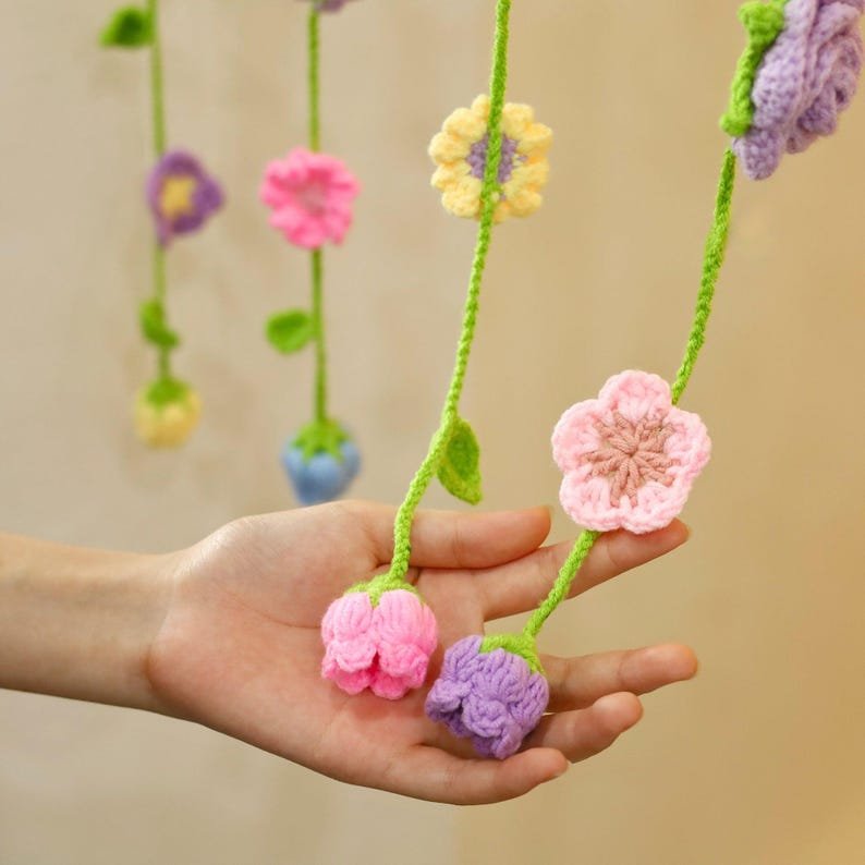 5-in-1 flower curtain crochet pattern