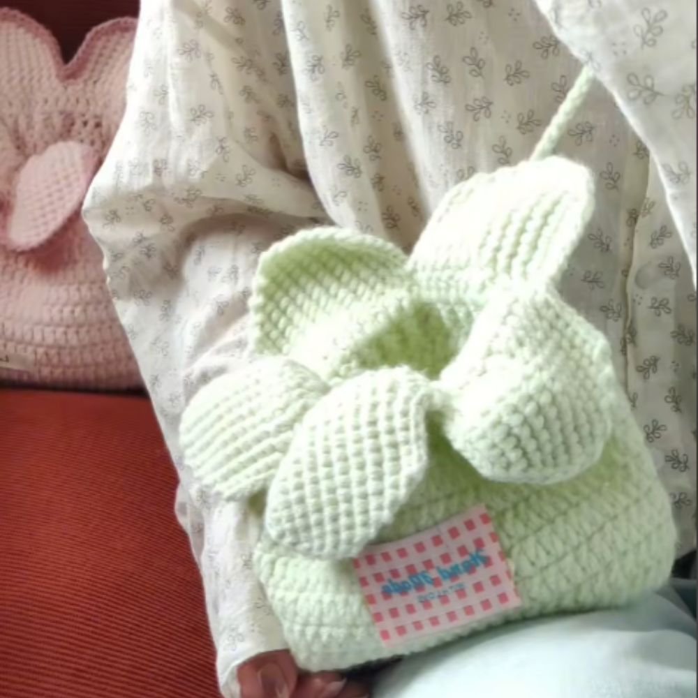 five petal flower purse crochet pattern