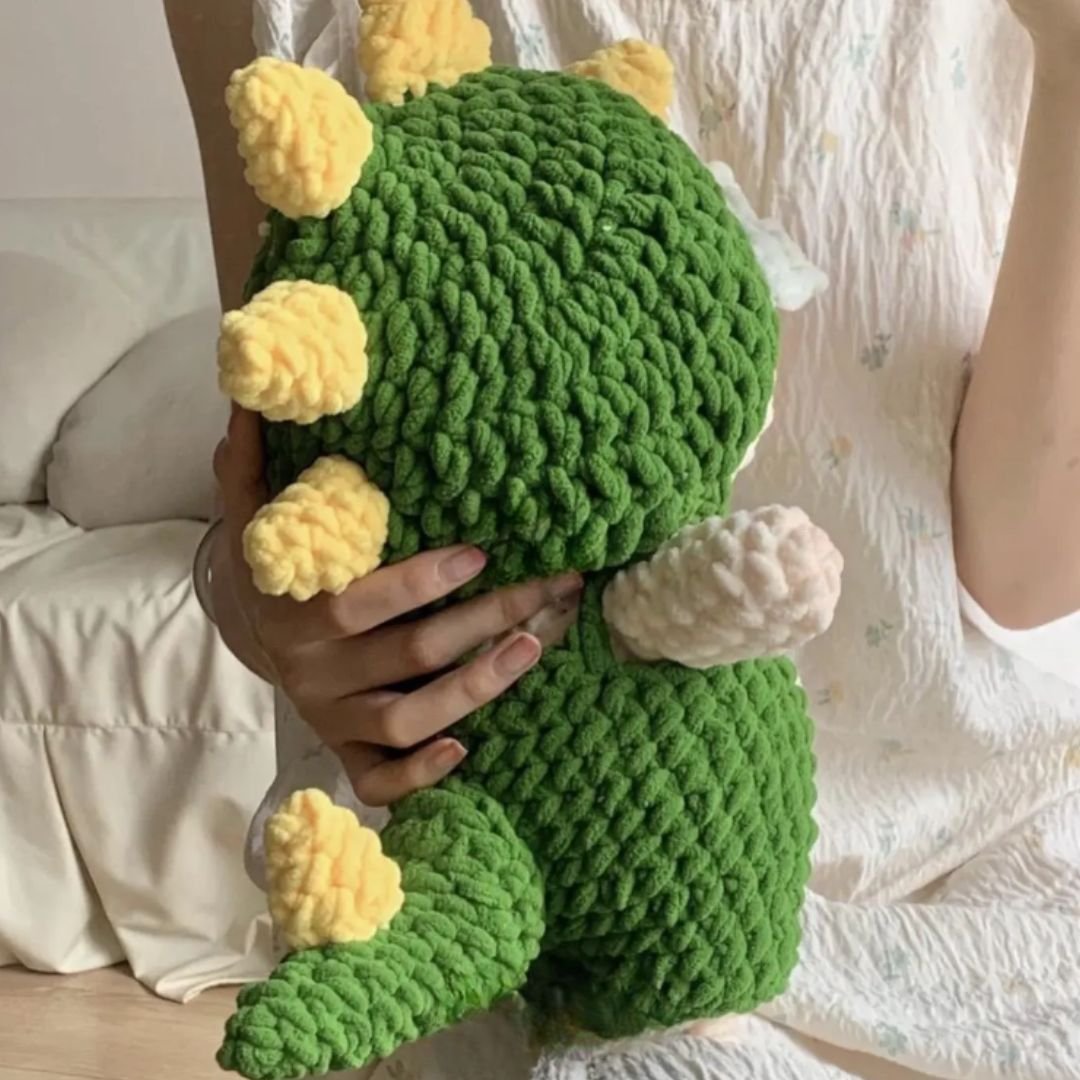 pig in dinosaur costume crochet pattern