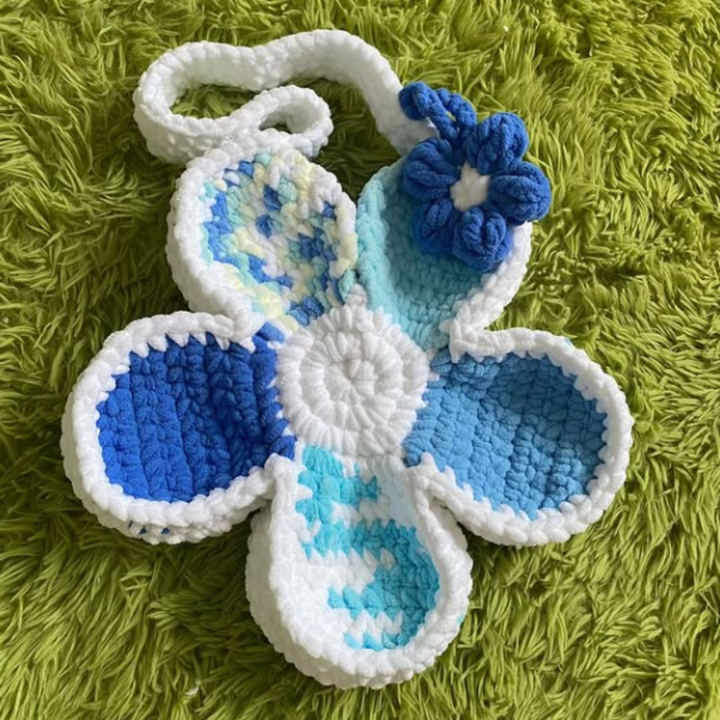 flower bag crochet pattern