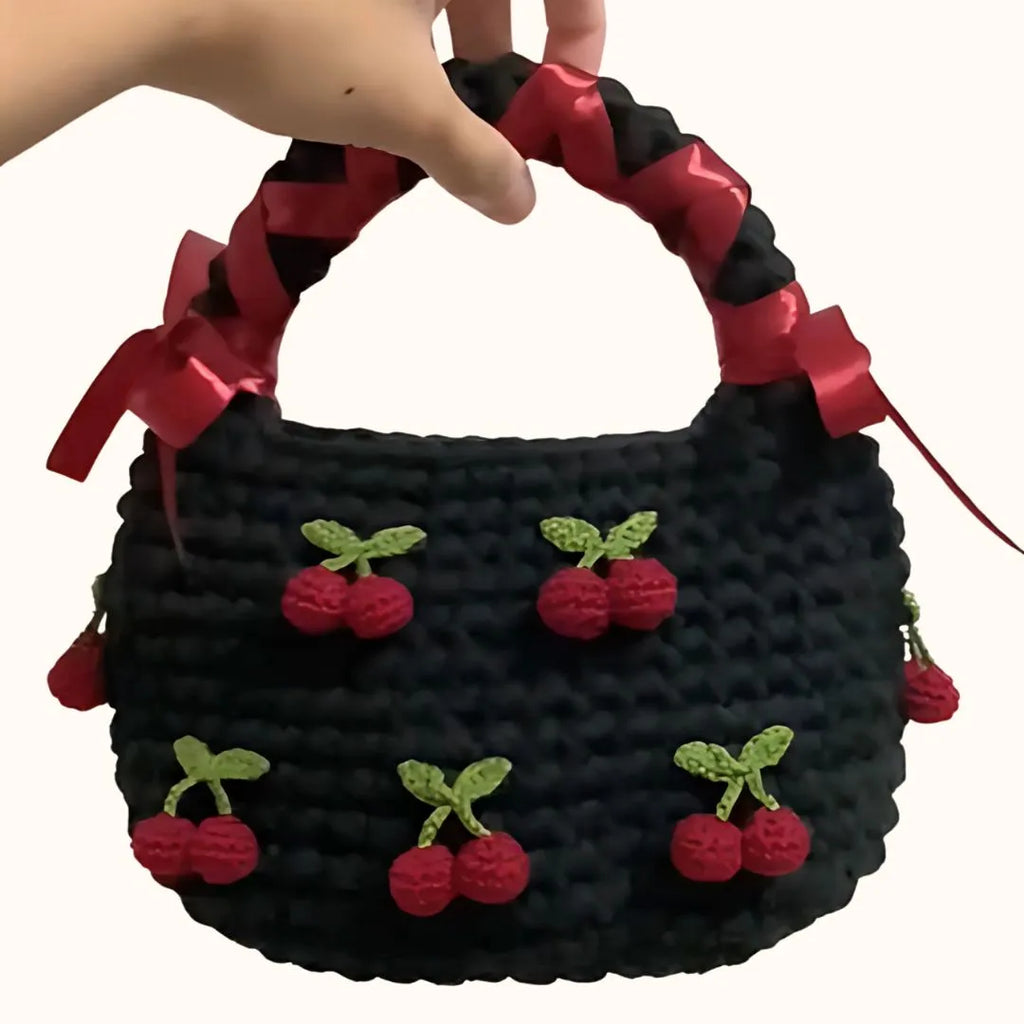 boho cherry bag crochet pattern